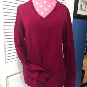 Carole Little Maroon Sweater